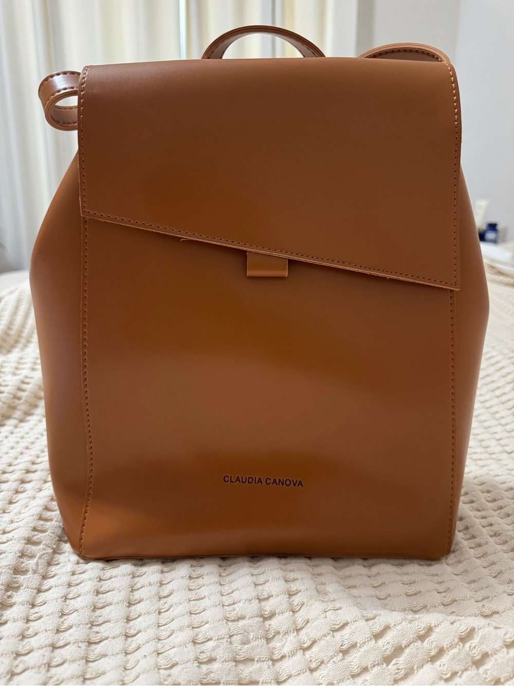 Claudia Canova Tan Crossbody Backpack